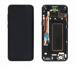 Ecran lcd avec vitre tactile ORIGINAL Samsung G955 Galaxy S8 Plus SERVICE PACK GH97-20470A / GH97-20564A noir