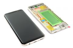 Ecran lcd avec vitre tactile pour Samsung G950 Galaxy S8 avec chassis or