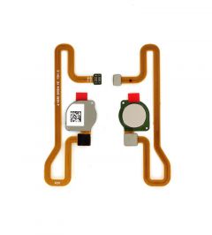 Nappe flex bouton home pour Huawei Y6 2018 or