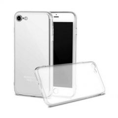 Housse de protection silicone avec coins renforcés pour iPhone SE 2022 / iPhone SE 2020 / iPhone 8 / iPhone 7 (Boite/BLISTER) transparent