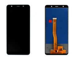Ecran lcd avec vitre tactile TFT "sans capteur de proximité" pour Samsung A750 Galaxy A7 2018 noir