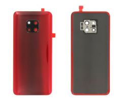 Face arrière avec vitre appareil photo pour Huawei Mate 20 Pro rouge