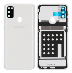 Face arrière ORIGINALE Samsung M307 Galaxy M30S SERVICE PACK GH98-44841C blanc