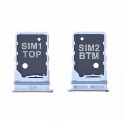 Support sim pour Samsung A805 Galaxy A80 silver/argent