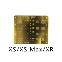 Pochoir de rebillage pour iPhone XS/XS Max/XR, placage titane BEST or
