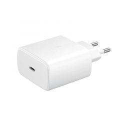 Chargeur secteur ORIGINAL Type C vers Type C charge rapide Samsung 45W EP-TA845XWEGWW (Boite/BLISTER) blanc