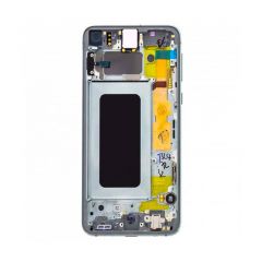 Ecran lcd avec vitre tactile pour Samsung G970 Galaxy S10E avec chassis ORIGINAL RECONDITIONNÉ vert