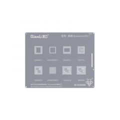 Pochoir de rebillage Qualcomm CPU 7 QIANLI QS13 Silver/Argent
