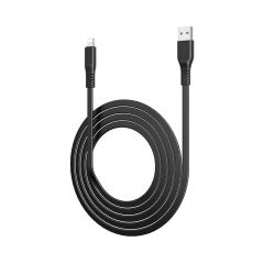Cable Flat USB vers Lightning (2.4A) 1 mètre BOROFONE BX23 (Boite/BLISTER) noir