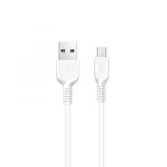 Cable USB vers Micro usb (2.4A) 3 mètres HOCO X20 (Boite/BLISTER) blanc