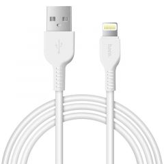 Cable USB vers Lightning (2.4A) 3 mètres HOCO X20 (Boite/Blister) blanc