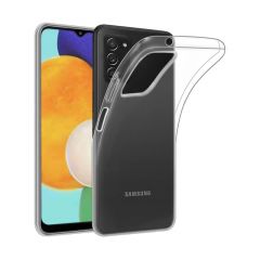 Housse de protection silicone avec coins renforcés pour Samsung A037G Galaxy A03s (Boite/BLISTER) transparent