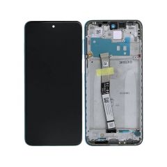 Ecran lcd avec vitre tactile ORIGINAL Xiaomi Redmi Note 9S avec chassis sans batterie SERVICE PACK aurora bleu 560003J6A100 