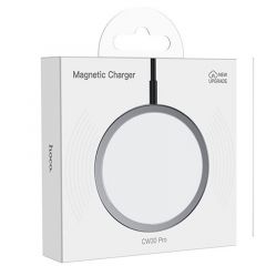 Chargeur à induction magnétique (15W) avec câble Type C HOCO CW30 Pro (Boite/BLISTER) gris foncé