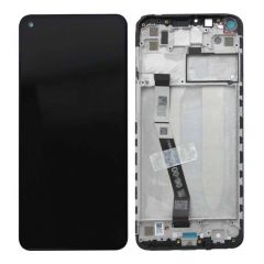 Ecran lcd avec vitre tactile pour Xiaomi Redmi Note 9 avec chassis noir