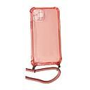 Housse de protection silicone pour Iphone 11 Pro avec cordon (Boite/BLISTER) rose transparent