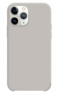 Housse de protection silicone rigide pour Iphone 14 Pro Max (Boite / BLISTER) argent