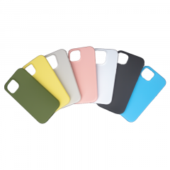 Housse de protection en silicone rigide pour iPhone 15 (Boite/BLISTER) noir