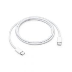 Cable USB-C vers USB-C ORIGINAL pour Apple Iphone 15 1 métre 60W MQKJ3ZM/A (vrac/BULK) blanc