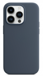 Housse de protection silicone rigide pour Iphone 14 Pro (Boite / BLISTER) bleu