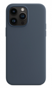 Housse de protection silicone rigide pour Iphone 14 Pro Max (Boite / BLISTER) bleu