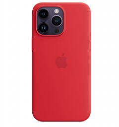 Housse de protection silicone rigide pour Iphone 15 Pro Max (Boite / BLISTER) rouge