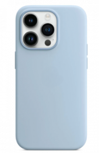 Housse de protection silicone rigide pour Iphone 14 Pro (Boite / BLISTER) bleu ciel
