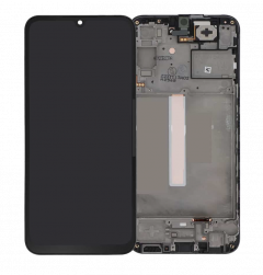 Ecran lcd avec vitre tactile ORIGINAL Samsung A256B Galaxy A25 5G avec chassis sans batterie SERVICE PACK GH82-33214A noir