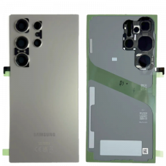 Face arrière ORIGINALE Samsung S928B Galaxy S24 Ultra 5G SERVICE PACK GH82-33349A gris titane