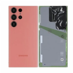 Face arrière ORIGINALE Samsung S918 Galaxy S23 Ultra 5G SERVICE PACK GH82-30400F rouge