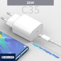 Adaptateur secteur USB-C (25W) JELLICO C35 (Boite/ BLISTER) blanc