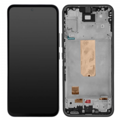 Ecran lcd avec vitre tactile OLED avec chassis pour Samsung A546B Galaxy A54 5G noir