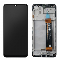 Ecran lcd avec vitre tactile pour Samsung A235F Galaxy A23 4G ORIGINAL RECONDITIONNÉ avec chassis noir
