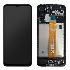 Ecran lcd avec vitre tactile TFT pour Samsung A047F Galaxy A04s avec chassis noir