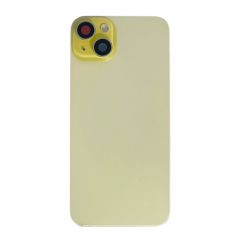 Face arrière pour Iphone 15 Plus avec vitre caméra, nappe NFC ORI et flash jaune