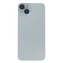 Face arrière pour Iphone 15 Plus avec vitre caméra, nappe NFC ORI et flash bleu