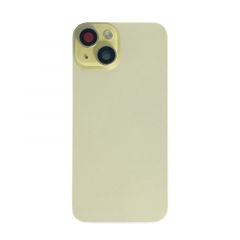 Face arrière pour Iphone 15 avec vitre caméra, nappe NFC ORI et flash jaune