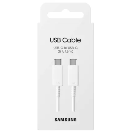 Cable USB-C/Type C vers USB-C/Type C ORIGINAL Samsung EP-DX510JWEGWW (boite/blister) blanc