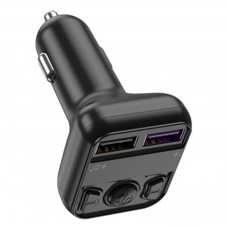 Adaptateur allume cigare bluetooth et transmetteur FM USB-A X2 voiture (3.1A) JELLICO FM1 noir