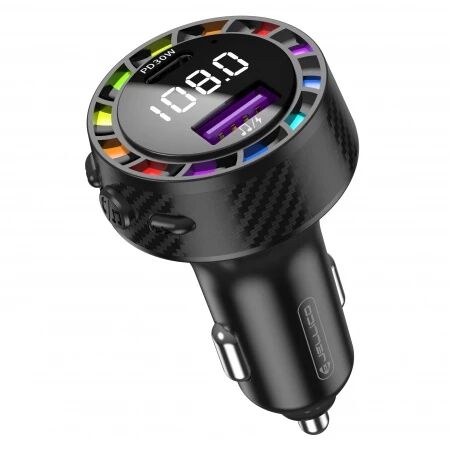 Adaptateur allume cigare bluetooth et transmetteur FM USB-A X2 voiture (3.1A) JELLICO FM2 noir