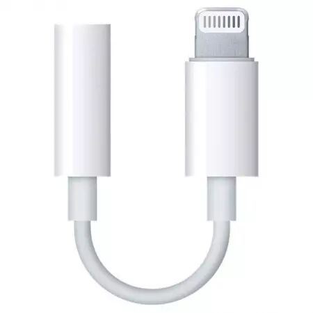 Adaptateur Lightning vers prise d\'écouteur jack 3,5mm ORIGINAL Apple MMX62ZM/A (vrac/bulk) blanc