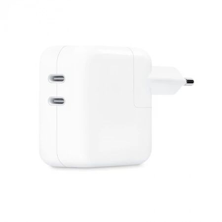 Adaptateur secteur double port USB-C 35W ORIGINAL Apple MW2K3ZM/A (Boite/blister) blanc