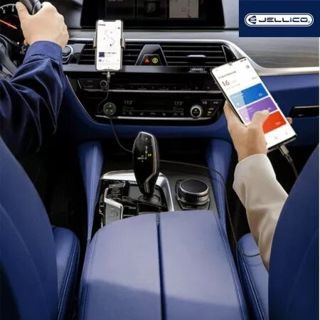 Adaptateur secteur double ports USB (18W) + USB-C/Type C (20W) voiture JELLICO F4 (Boite/BLISTER) noir