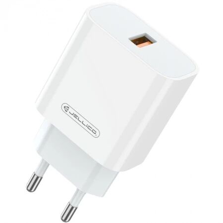 Adaptateur secteur USB-A avec cable USB-A vers Type C (22.5W) JELLICO AK165 (Boite/blister) blanc