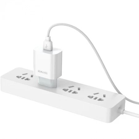 Adaptateur secteur USB-A avec cable USB-A vers Type C (22.5W) JELLICO AK165 (Boite/blister) blanc