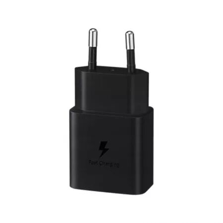Adaptateur secteur USB-C avec cable ORIGINAL USB-C/Type C charge rapide SAMSUNG 15W EP-T1510XBEGEU (Boite/BLISTER) noir