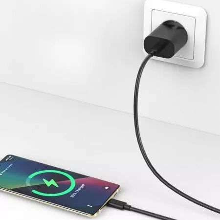 Adaptateur secteur USB-C avec cable ORIGINAL USB-C/Type C charge rapide SAMSUNG 15W EP-T1510XBEGEU (Boite/BLISTER) noir