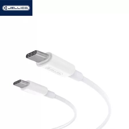 Adaptateur secteur USB-C avec cable USB-C/Type C vers Type C (20W) JELLICO AK180 (Boite/blister) Blanc