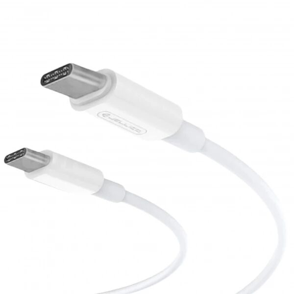 Adaptateur secteur Usb-C avec cable Usb-C/Type C vers Type C (20W) JELLICO AK180 Blanc