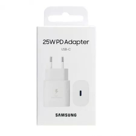 Adaptateur secteur USB-C ORIGINAL SAMSUNG 25W EP-TA800NWEGEU (Boite/blister) blanc